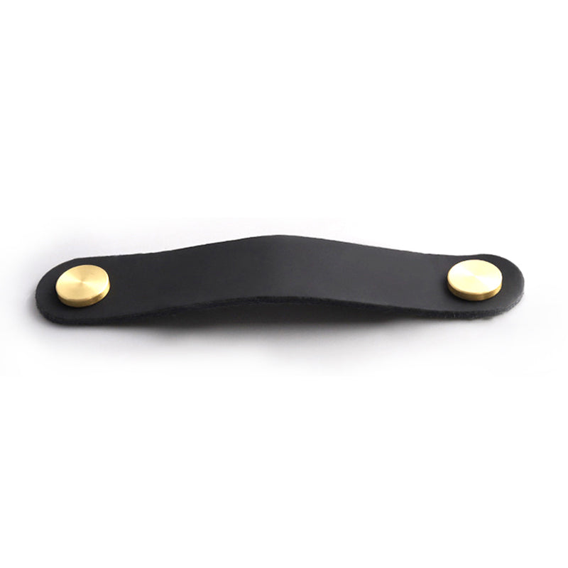Nordic Style Cabinet Handles Pulls PU Leather Anti-Collision Drawer Pulls with 22mm Screw