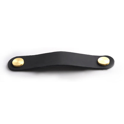 Nordic Style Cabinet Handles Pulls PU Leather Anti-Collision Drawer Pulls with 22mm Screw
