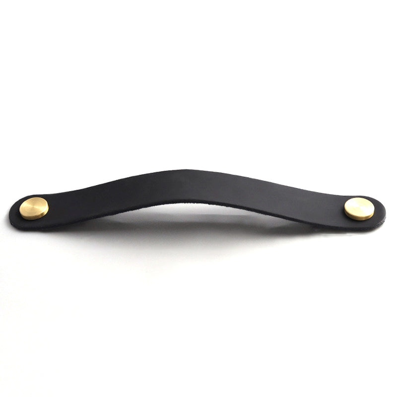 Nordic Style Cabinet Handles Pulls PU Leather Anti-Collision Drawer Pulls with 22mm Screw