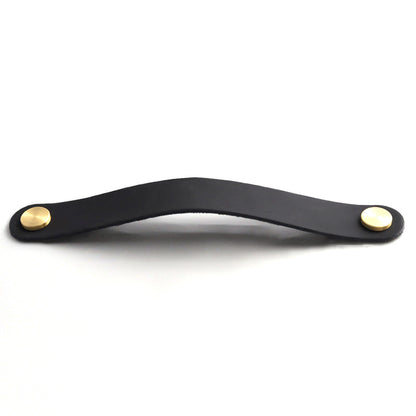 Nordic Style Cabinet Handles Pulls PU Leather Anti-Collision Drawer Pulls with 22mm Screw