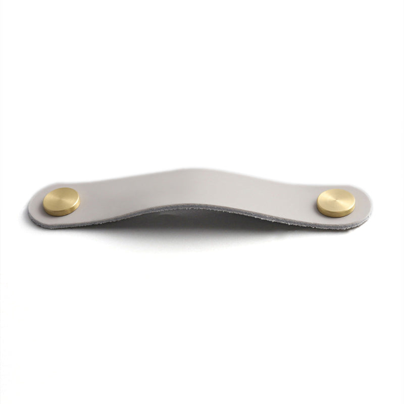 Nordic Style Cabinet Handles Pulls PU Leather Anti-Collision Drawer Pulls with 22mm Screw
