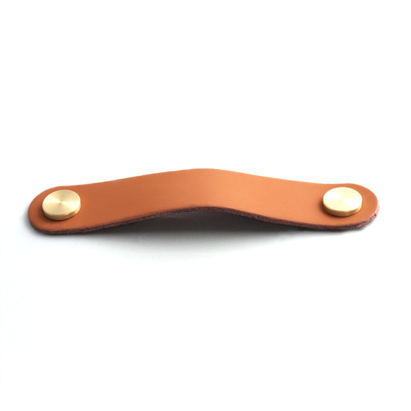 Nordic Style Cabinet Handles Pulls PU Leather Anti-Collision Drawer Pulls with 22mm Screw