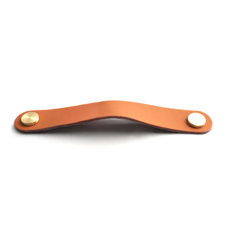 Nordic Style Cabinet Handles Pulls PU Leather Anti-Collision Drawer Pulls with 22mm Screw