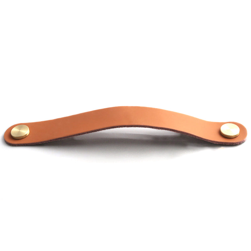 Nordic Style Cabinet Handles Pulls PU Leather Anti-Collision Drawer Pulls with 22mm Screw