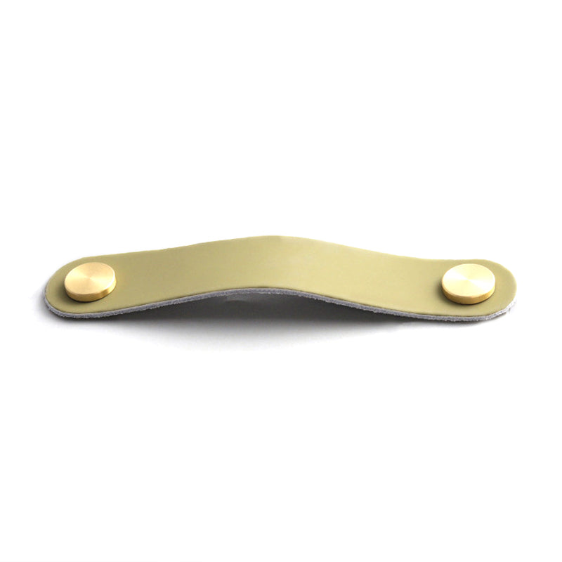 Nordic Style Cabinet Handles Pulls PU Leather Anti-Collision Drawer Pulls with 22mm Screw