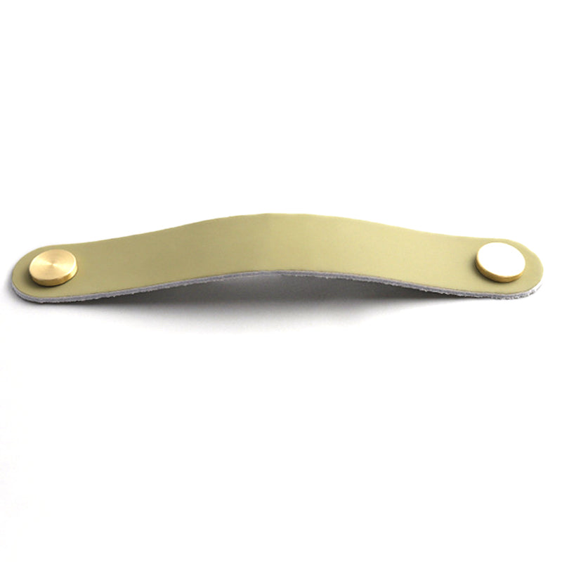 Nordic Style Cabinet Handles Pulls PU Leather Anti-Collision Drawer Pulls with 22mm Screw