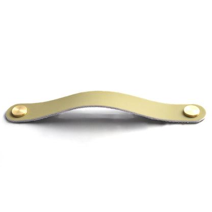 Nordic Style Cabinet Handles Pulls PU Leather Anti-Collision Drawer Pulls with 22mm Screw