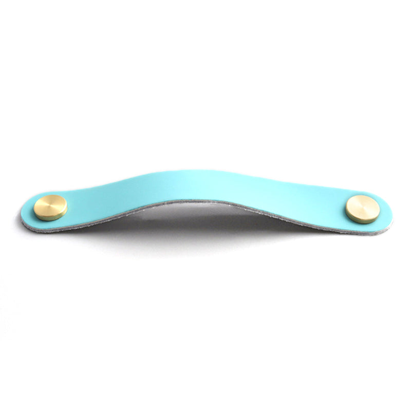 Nordic Style Cabinet Handles Pulls PU Leather Anti-Collision Drawer Pulls with 22mm Screw