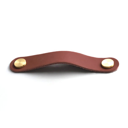 Nordic Style Cabinet Handles Pulls PU Leather Anti-Collision Drawer Pulls with 22mm Screw