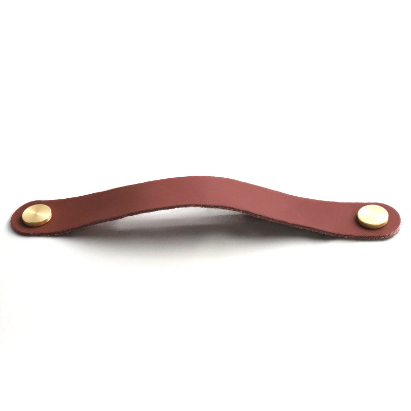 Nordic Style Cabinet Handles Pulls PU Leather Anti-Collision Drawer Pulls with 22mm Screw