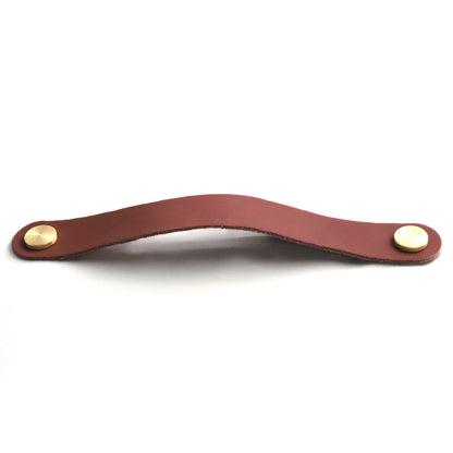 Nordic Style Cabinet Handles Pulls PU Leather Anti-Collision Drawer Pulls with 22mm Screw