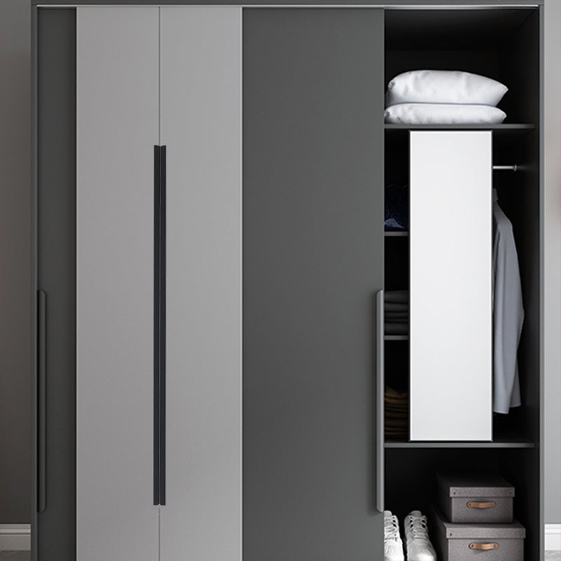 Aluminum Alloy Cabinet Pulls Handles Embedded Wardrobe Drawer Metal Pulls with 15mm Self-Tapping Screw