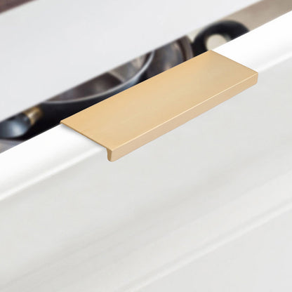 Aluminum Alloy Cabinet Pulls Handles Embedded Wardrobe Drawer Metal Pulls with 15mm Self-Tapping Screw