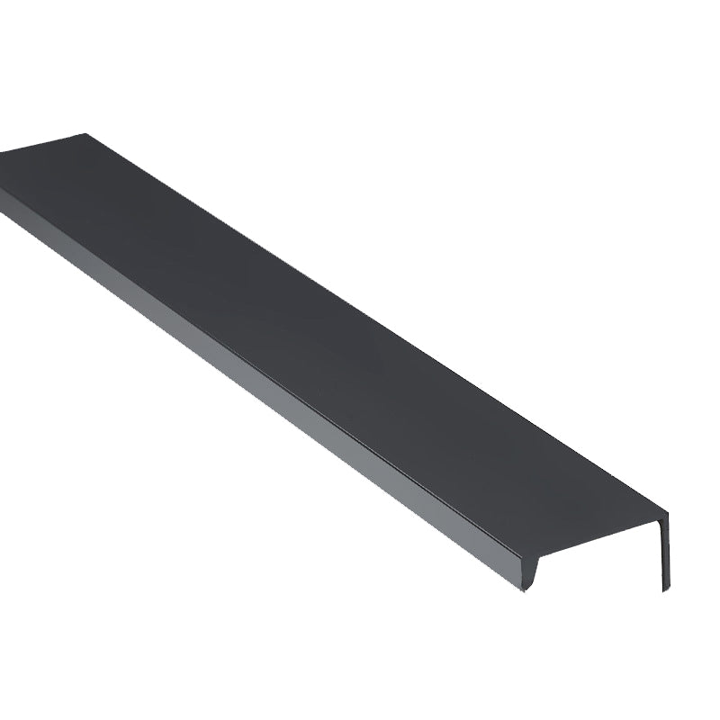 Aluminum Alloy Cabinet Pulls Handles Embedded Wardrobe Drawer Metal Pulls with 15mm Self-Tapping Screw