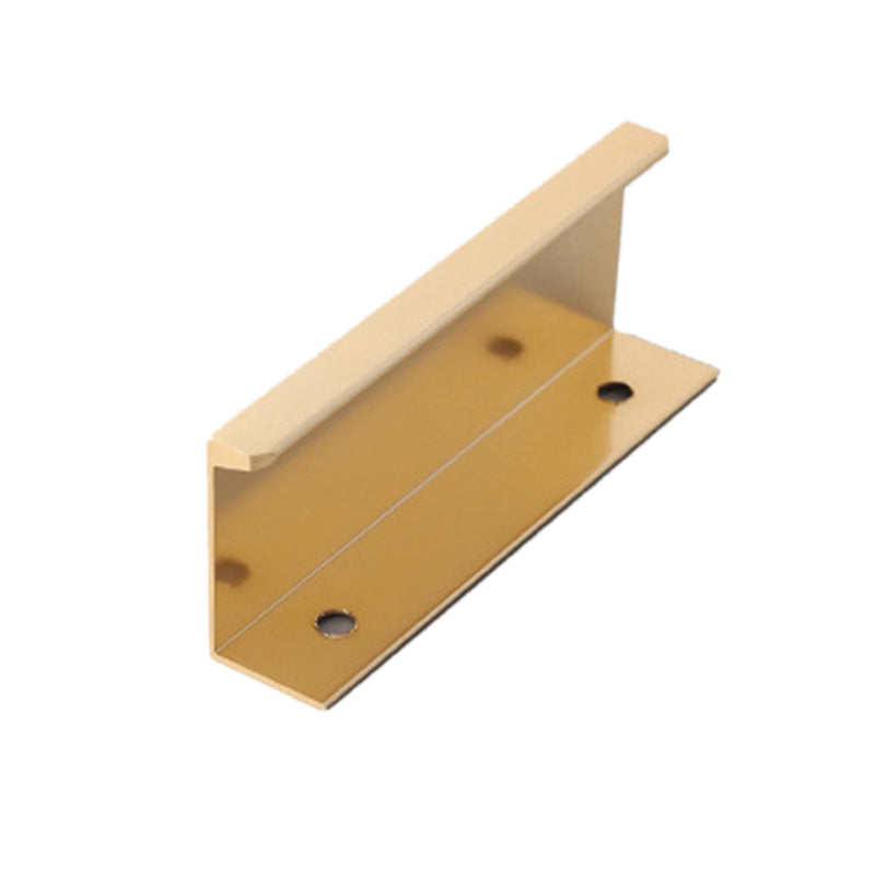 Aluminum Alloy Cabinet Pulls Handles Embedded Wardrobe Drawer Metal Pulls with 15mm Self-Tapping Screw