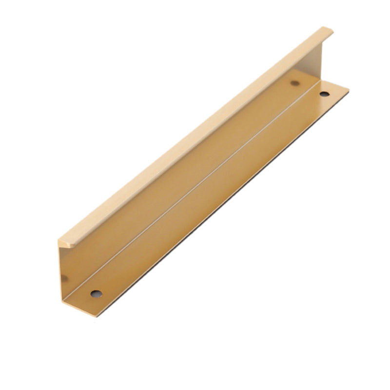 Aluminum Alloy Cabinet Pulls Handles Embedded Wardrobe Drawer Metal Pulls with 15mm Self-Tapping Screw