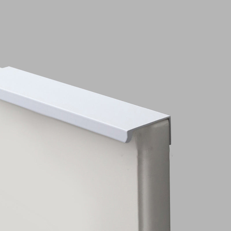 Aluminum Alloy Cabinet Pulls Handles Embedded Wardrobe Drawer Metal Pulls with 15mm Self-Tapping Screw