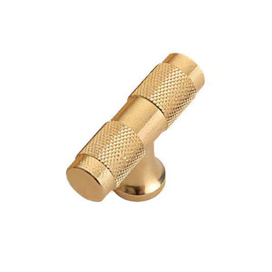 Closet T-Shape Bar Pull Handle Aluminum Profile Knob Kitchen Bedroom Cabinet Single Screw Hole Handle with 22mm Screw