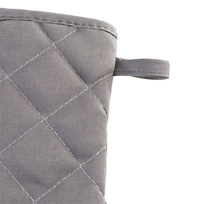 1 Pair Rhombus Texture Cotton Gloves Baking High-Temperature Resistant Thickened Microwave Oven Gloves Kitchen Tools
