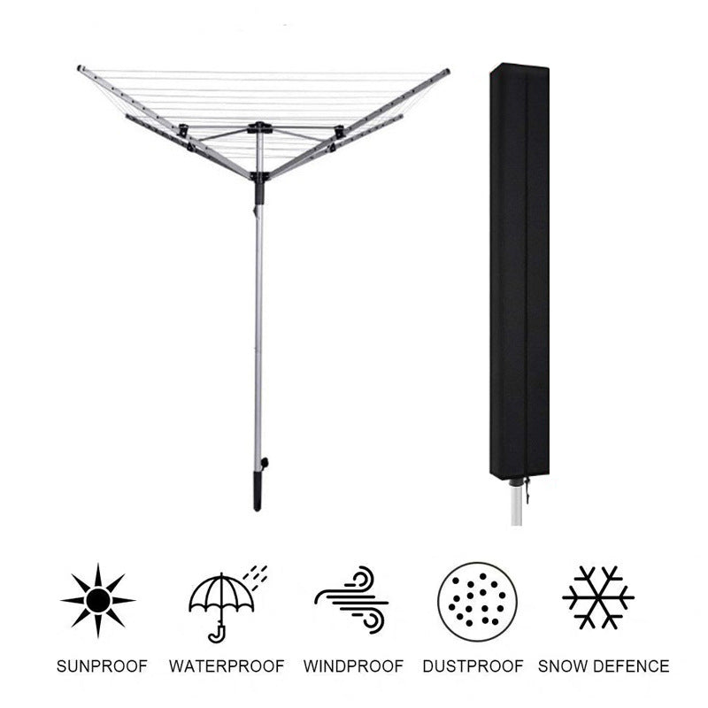 200 x 30 x 30cm Folding Clothes Drying Rack Dust-Proof Cover 210D Oxford Waterproof Clothes Rack Drawstring Bag