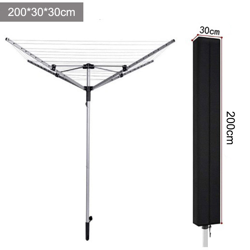 200 x 30 x 30cm Folding Clothes Drying Rack Dust-Proof Cover 210D Oxford Waterproof Clothes Rack Drawstring Bag