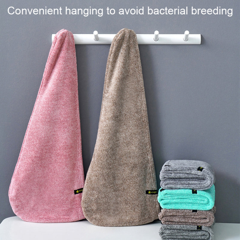 Hair Towel Wrap Super Absorbent Quick Dry Hair Turban Bathroom Essential Accessories