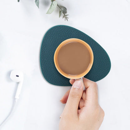 10Pcs / Set Water Drop-shaped Desktop Cup Silicone Mat Dining Table Heat Insulation Pad