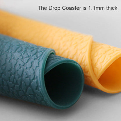 10Pcs / Set Water Drop-shaped Desktop Cup Silicone Mat Dining Table Heat Insulation Pad