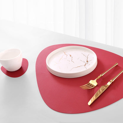 Desktop Silicone Dining Table Mat Heat Insulation Tableware Pad Set with Cup Mat