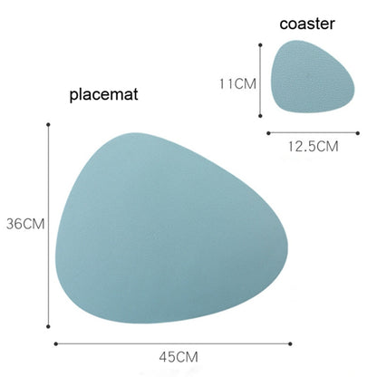 Desktop Silicone Dining Table Mat Heat Insulation Tableware Pad Set with Cup Mat