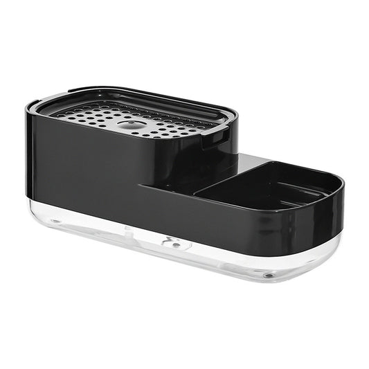 Manual Pressing Sponge Detergent Dispenser Liquid Dish Soap Dispenser Sponge Storage Box for Kitchen
