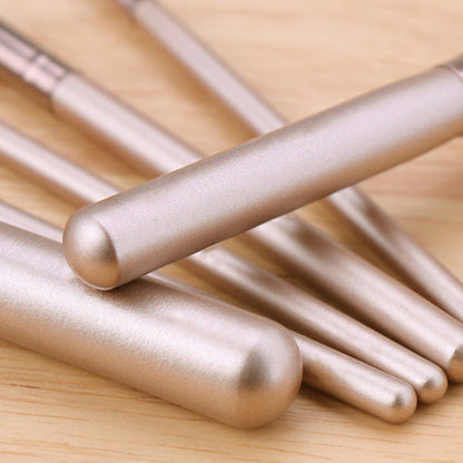 7Pcs / Set Makeup Brush Soft Bristles Wood+Aluminum Handle Foundation Blush Concealers Eyeshadow Brushes Kit