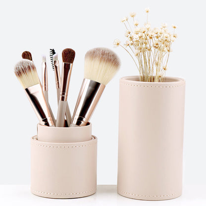 7Pcs / Set Makeup Brush Soft Bristles Wood+Aluminum Handle Foundation Blush Concealers Eyeshadow Brushes Kit