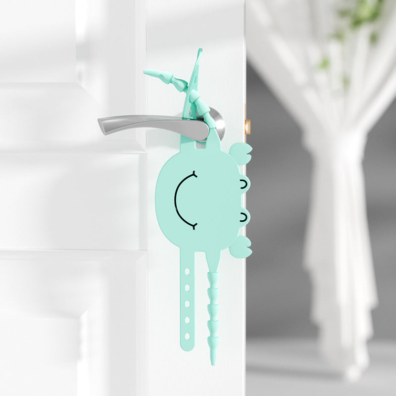Cartoon Crab Shape Silent Lock Quiet Door Closer Silencer Slamming Latch Cover Doors Noise Preventer