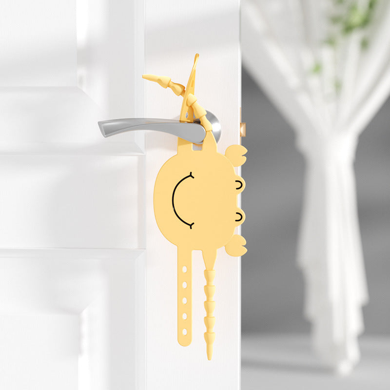 Cartoon Crab Shape Silent Lock Quiet Door Closer Silencer Slamming Latch Cover Doors Noise Preventer