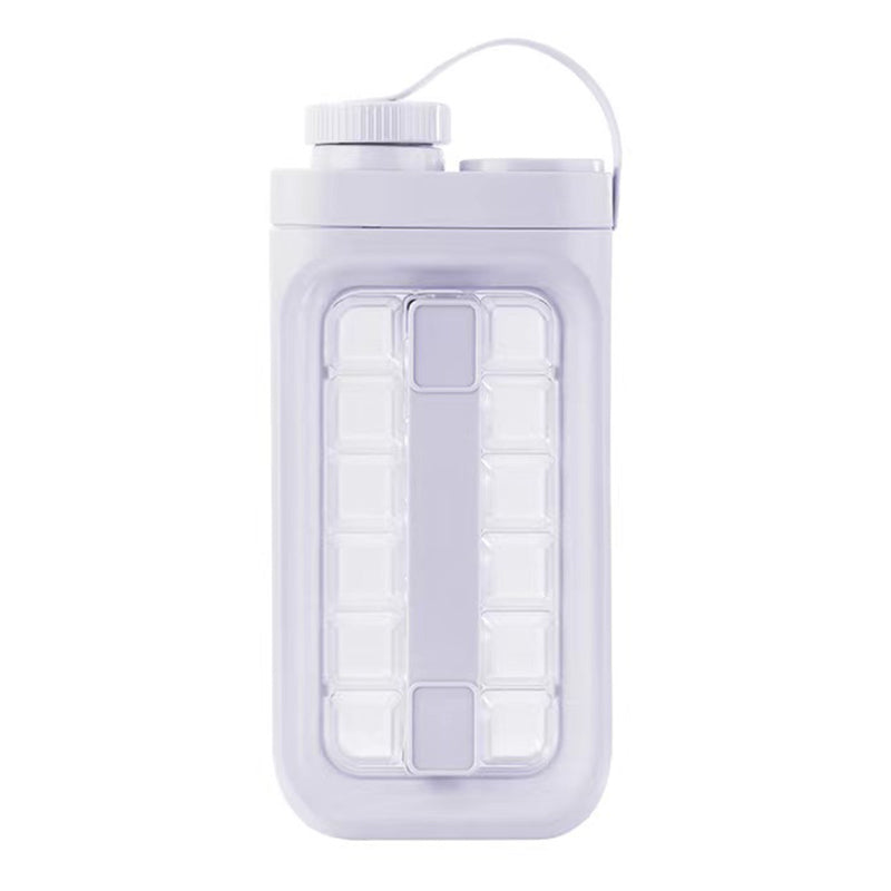 2 in 1 Ice Cube Mold Kettle Portable 17 Grids Ice Maker Bottle (BPA Free, No FDA Certificate)