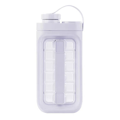 2 in 1 Ice Cube Mold Kettle Portable 17 Grids Ice Maker Bottle (BPA Free, No FDA Certificate)