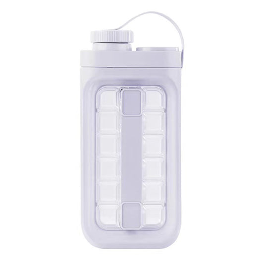 2 in 1 Ice Cube Mold Kettle Portable 17 Grids Ice Maker Bottle (BPA Free, No FDA Certificate)