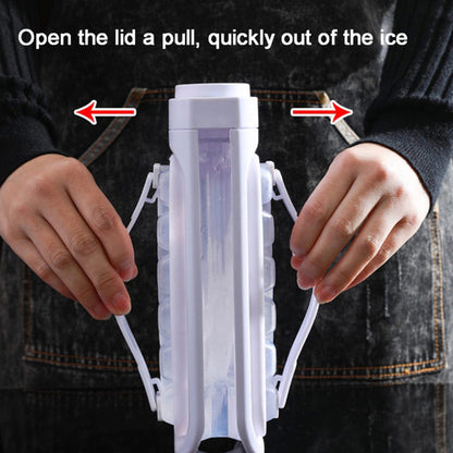 2 in 1 Ice Cube Mold Kettle Portable 17 Grids Ice Maker Bottle (BPA Free, No FDA Certificate)