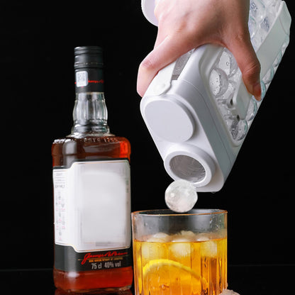 2 in 1 Portable 17 Grids Ice Ball Maker Bottle Round Ice Mold Kettle (BPA Free, No FDA Certificate)
