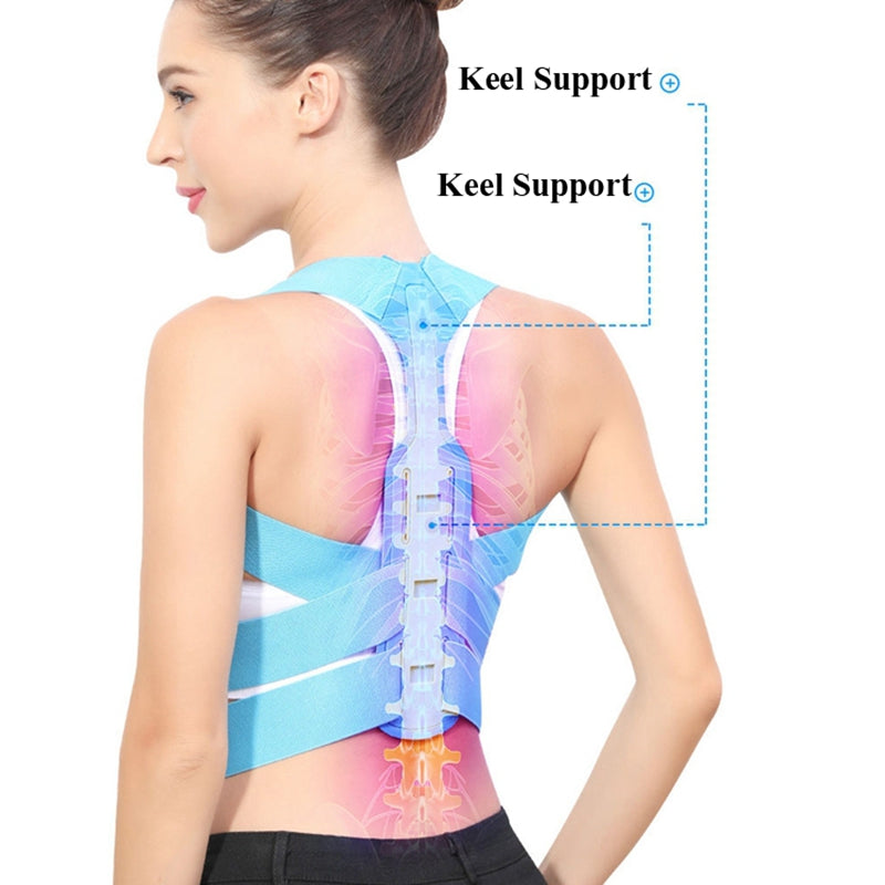 020 Adult Hunchback Corrector Elastic Body Posture Correction Belt Adjustable Back Brace