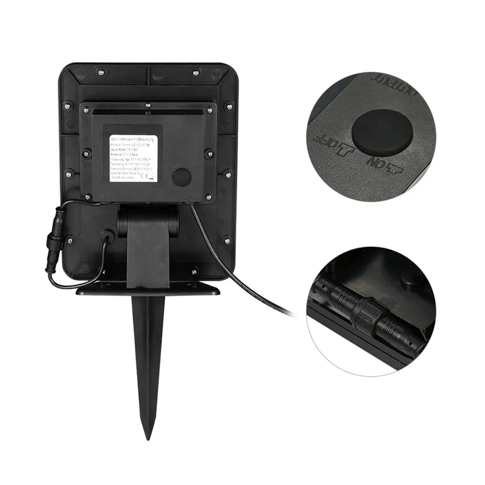 AS102L Solar Powered Fountain Pump 7V Brushless Water Fountain Panel Kit with LED Lights for Fish Tank Small Pond Garden