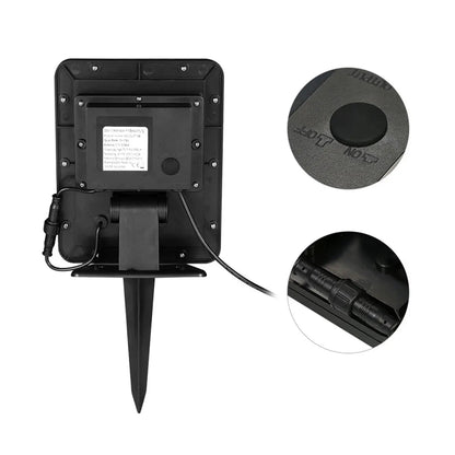 AS102L Solar Powered Fountain Pump 7V Brushless Water Fountain Panel Kit with LED Lights for Fish Tank Small Pond Garden