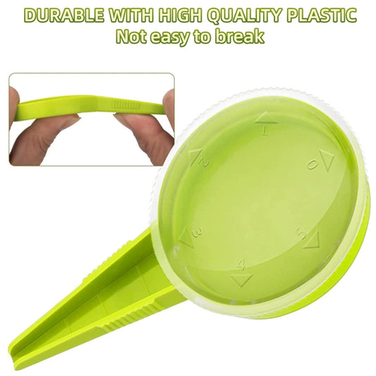12-in-1 Garden Seeder Sower with 5 Dial Settings Plant Dibber Label Tags Garden Markers Set