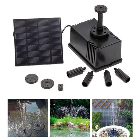 AS180-0715B 7W Solar Powered Fountain Pump Water Features Bird Bath Fountain Pond Pump for Outdoor Pond