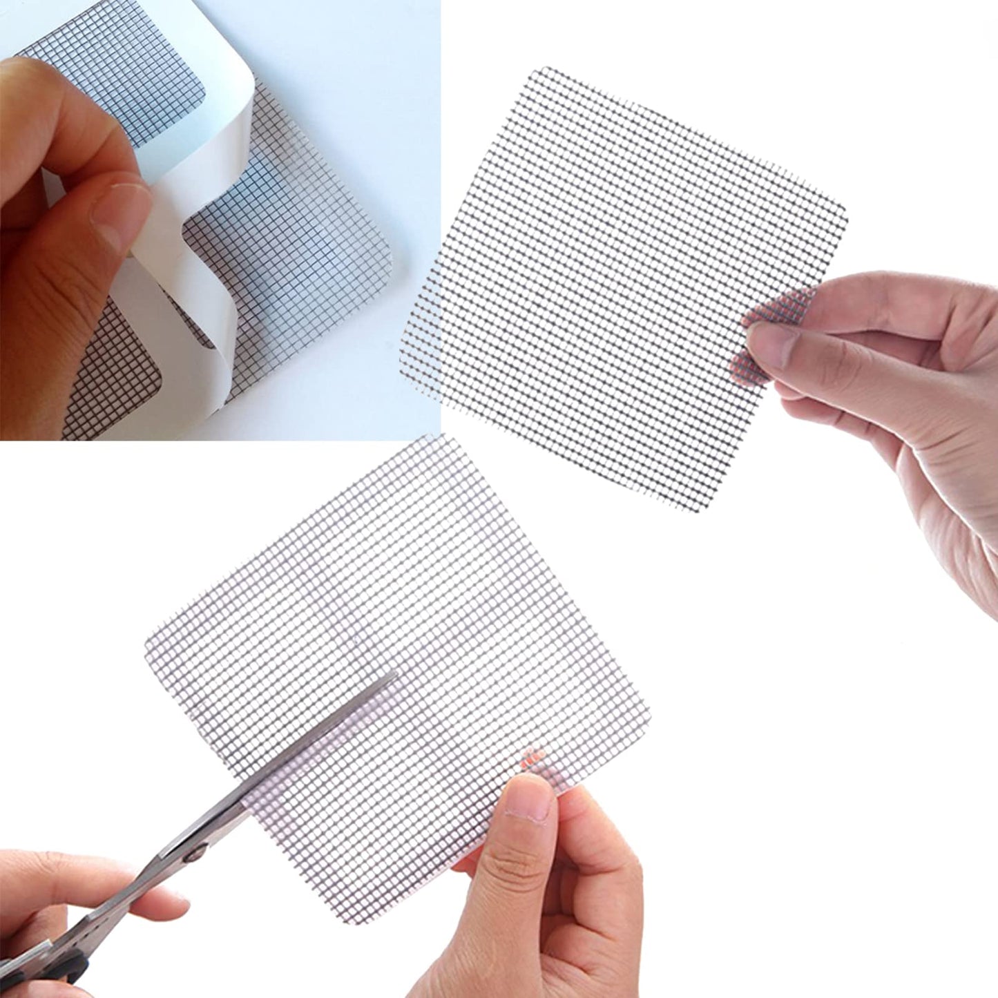 12Pcs Punch Free Anti Mosquito Window Screen Magnetic Clip Window Screen Buckle with Patch