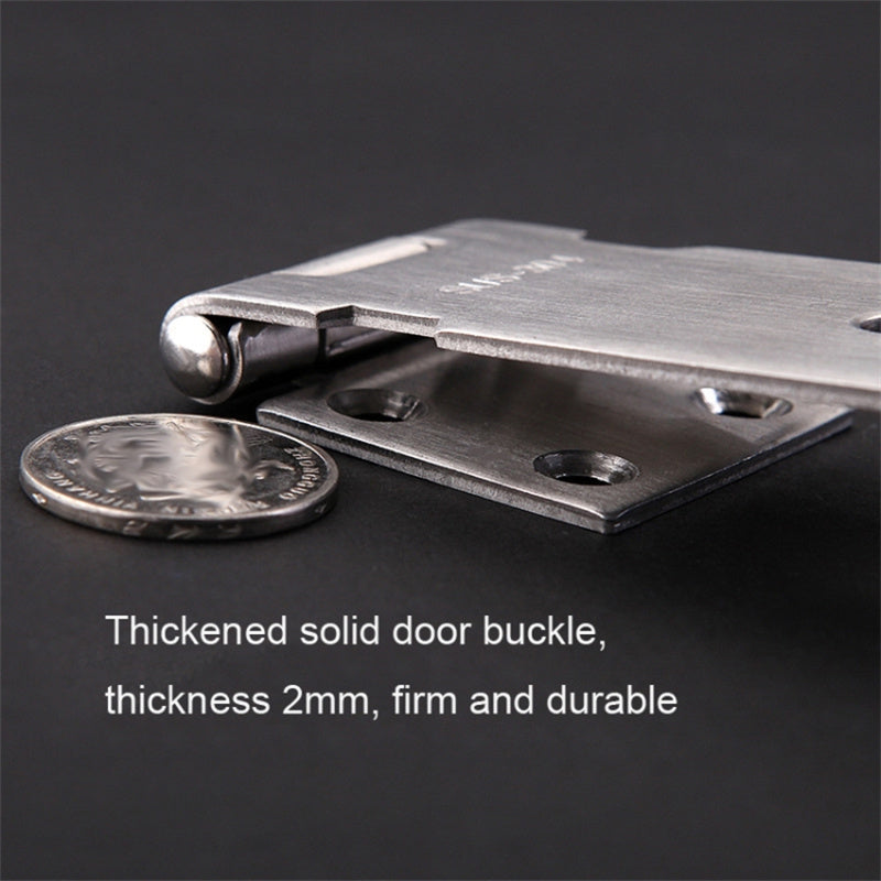3-inch 304 Stainless Steel Anti-theft Hasp Latch Security Padlock for Window Door Cabinet