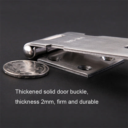 4-inch Anti-theft Hasp Latch 304 Stainless Steel Security Padlock for Window Door Cabinet