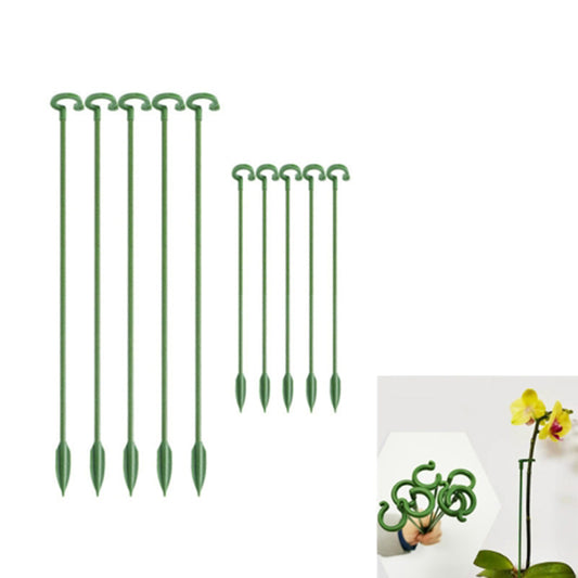 10PCS 48CM Fiberglass Plant Stakes Flower Single Stem Plant Support Cage Stake for Amaryllis Orchid Lily Rose