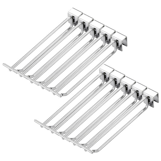 10PCS 15CM Supermarket Square Tube Garage Cold Rolled Steel Wall Hanger Double-Rod Storage Hanging Pole Organizer